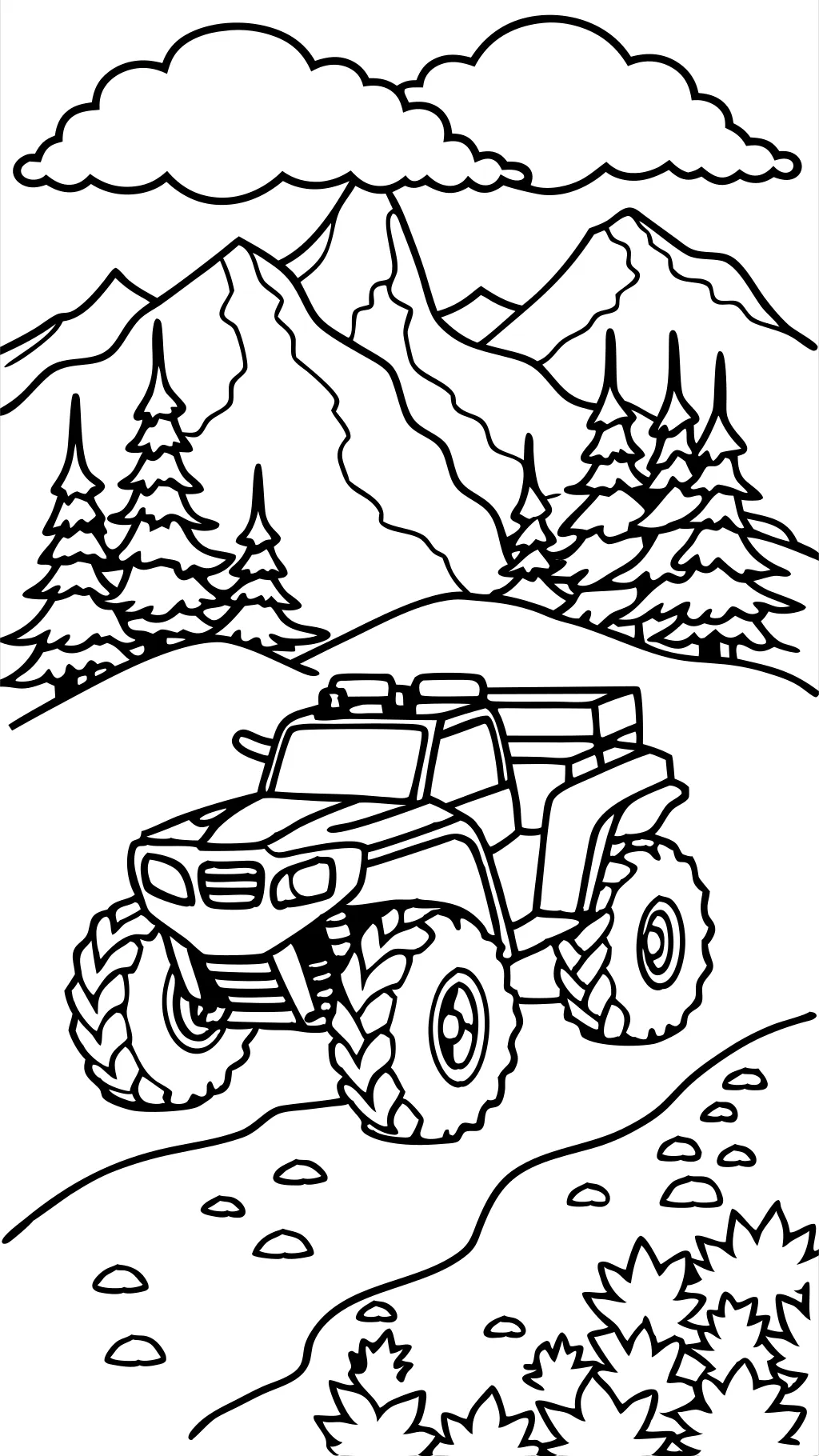 atv coloring page